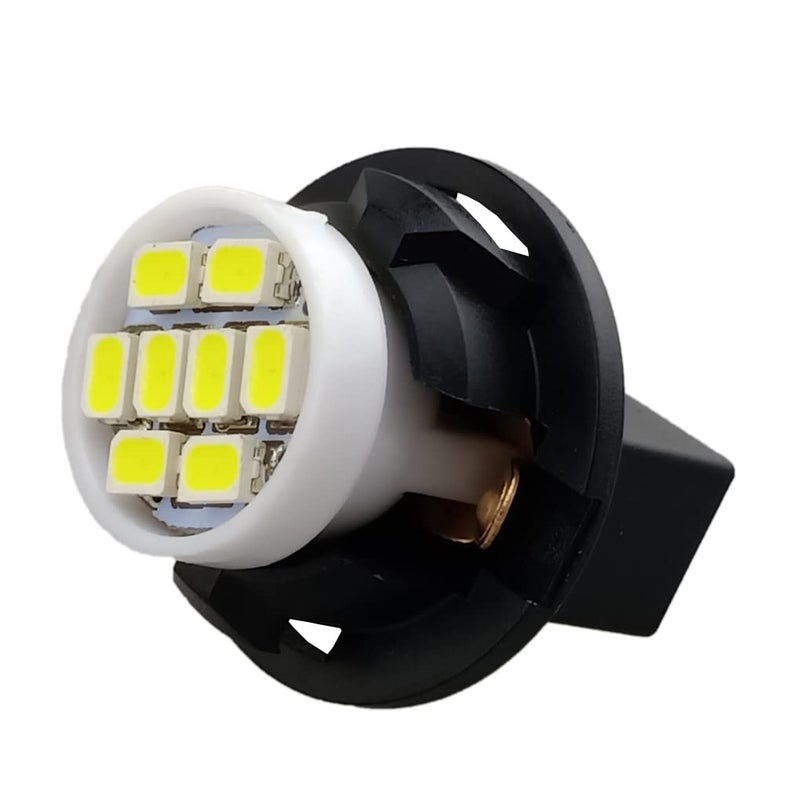 GLOFE T10 194 168 Dash Instrument White LED Light Bulbs Bright Panel Gauge Cluster Dashboard LED Light Bulbs 10Pcs/Set (White) - Image 5